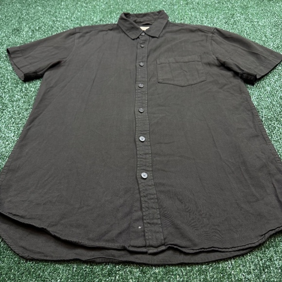 Buck Mason Button Up Shirt Men's Size S Green Short Sleeve Camp Outdoor - Picture 2 of 9